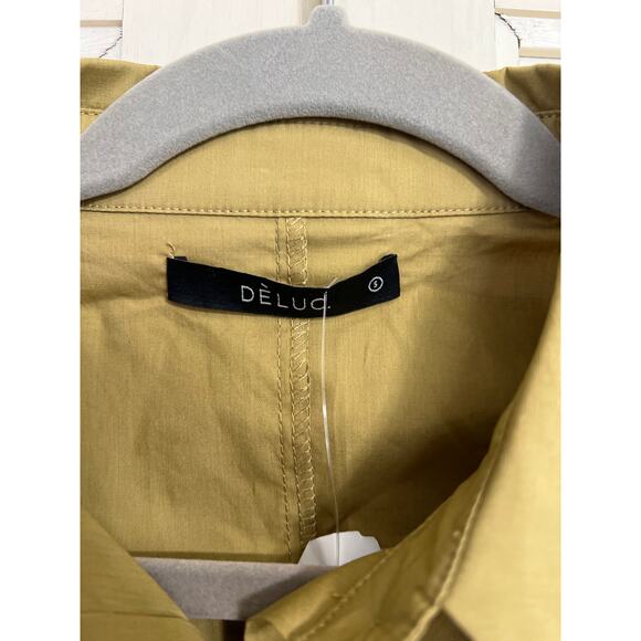 NWT Deluc size small beige jumpsuit size small pockets cotton - Picture 3 of 5